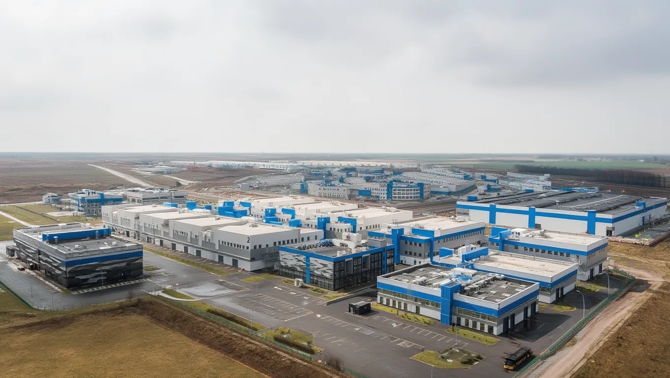 Строительство индустриального парка фото