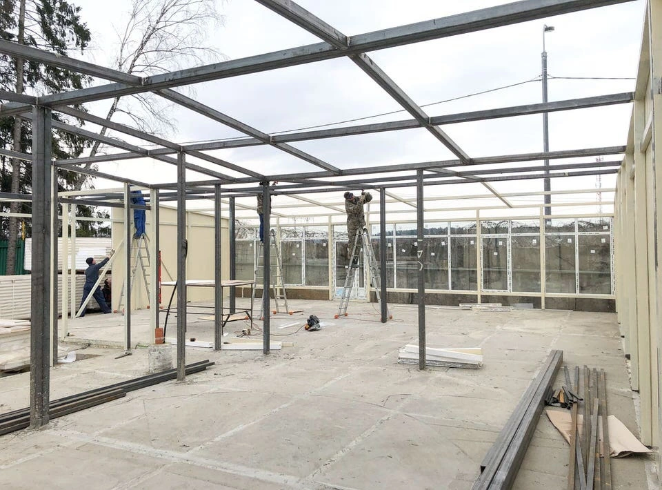 Строительство быстровозводимого здания 1
